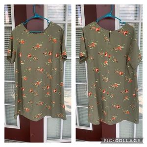 Floral Plus Size Shift Dress